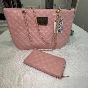 Upcycled LV Quilted Chain Strap Purse